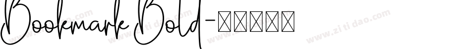 Bookmark Bold字体转换